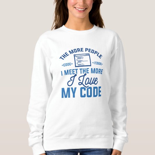 I Love My Code Trui (Voorkant)