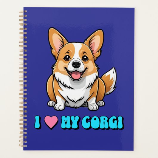I Love My Corgi Planner (Voorkant)