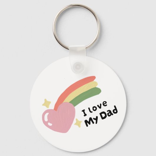 I Love My Dad Sleutelhanger (Voorkant)