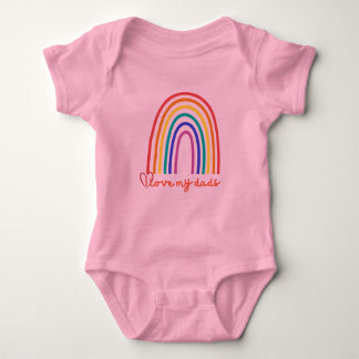 I Love My Dads Baby – Schattige T-shirt voor peute
