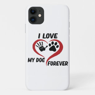 I love my dog throw pillow iPhone 11 hoesje