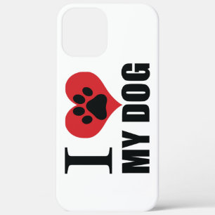 I love my dog throw pillow iPhone 12 pro max hoesje
