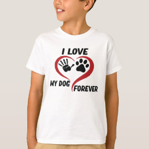 I love my dog throw pillow t-shirt