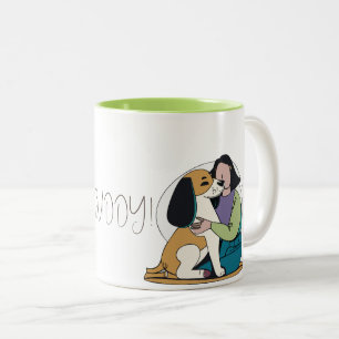 I Love My Dog - Vrouw Edition 3 Tweekleurige Koffiemok