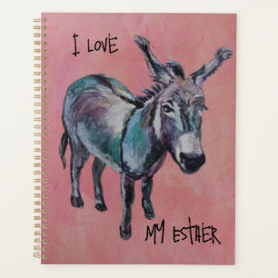 I Love my Esther (personnaliser) âne