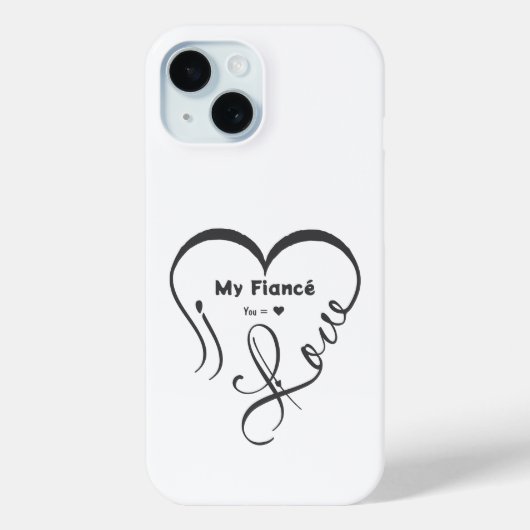 I Love My Fiancé • You = ♥ 🫳🏻💍 Case-Mate iPhone Case (Achterkant)