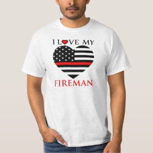 I Love My Fireman - Chemise T-shirt femme pompier