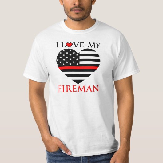 I Love My Fireman - T-shirt femme pompier (Devant)