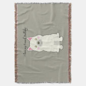 I Love my French Bulldog Deken (Voorkant Verticaal)