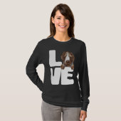 I Love My German Wirehaired Pointer Dog T-shirt (Voorkant volledig)
