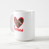 I Love My Girlfriend Photo Cadeau Café Mug (Devant gauche)