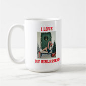 I Love My Girlfriend Photo Classic Mug Gift (Gauche)