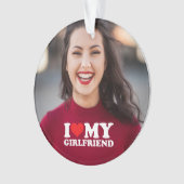 I Love My Girlfriend Photo personnalisée (devant)