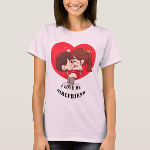 i love my girlfriend t-shirt