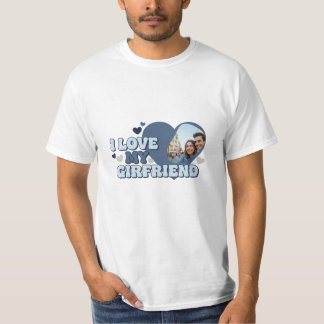 I Love My Girlfriend T-shirt photo personnalisée