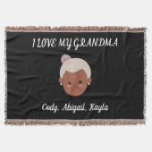 "I Love My Grandma" jette une couverture de petits (Devant)