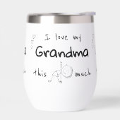 I Love my Grandma Typography Named Graphic (Gauche)