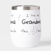 I Love my Grandma Typography Named Graphic (Arrière)