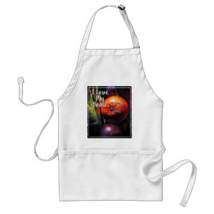 I Love My Home tablier avec Fruits, orange, prune