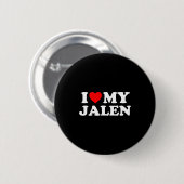 I Love My Jalen Ronde Button 5,7 Cm (Voorkant /achterkant)