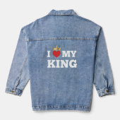 I love my king  denim jacket (Achterkant)