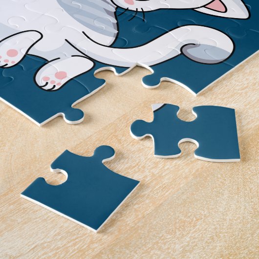 "I LOVE MY KITTY" puzzle avec nom d'animal de comp (Côté)