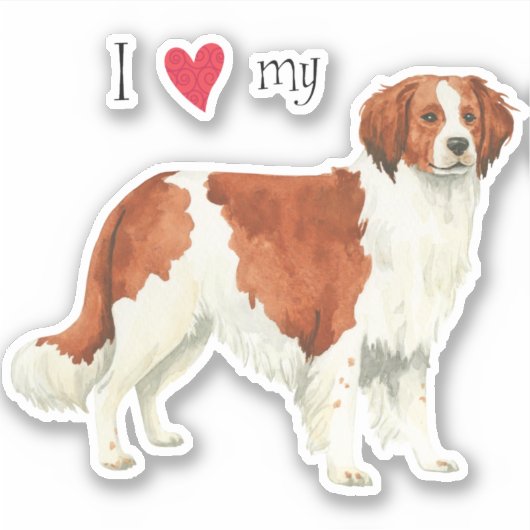 I Love my Kooiker Vinyl Sticker (Devant)