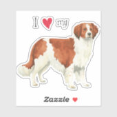 I Love my Kooiker Vinyl Sticker (Feuille)