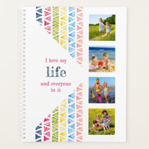 I Love my Life Photo Collage - Aquarelle colorée