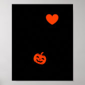 I Love My Little Pumpkin Halloween Pregnancy Revea Poster (Voorkant)