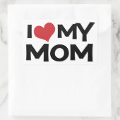 I Love My Mother's Day Rectangle Sticker (Sac)