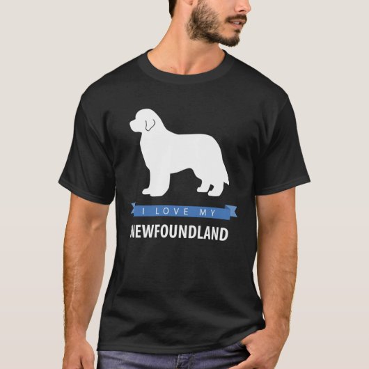 I Love My Newfoundland T-shirt (Voorkant)