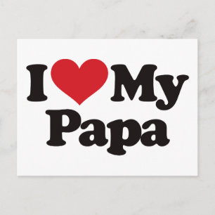 I Love My Papa Briefkaart