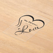 I Love My Partner - You Are My Home Throw Pillow Acryl Uitnodigingen (Laagn)