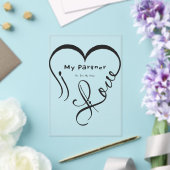 I Love My Partner - You Are My Home Throw Pillow Acryl Uitnodigingen (Insitu (Huwelijk))