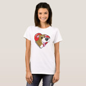 I Love my Pit Bull TShirt (Cartoon) (Devant entier)