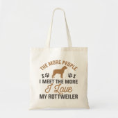 I Love My Rottweiler Tote Bag (Voorkant)