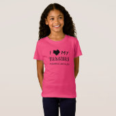 I Love My Teacher - #Homeschooled - T-Shirt (Devant entier)