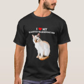 I Love My Toasted Marshmallow Flame Point Siamese T-shirt (Voorkant)