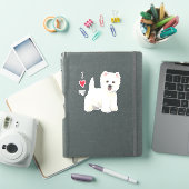 I Love my Westie Vinyl Sticker (Couverture iPad)