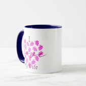 I Love My Wife Valentines Mug - Strawberry Design (Devant gauche)