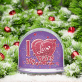 I Love My Wifey red - hearts Sneeuwbol (Kerstmis)