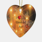 I Love My Wonderful Aunt Keramisch Ornament (Links)