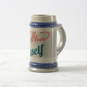 I Love Myself - Self-Care Button Bierpul (Voorkant rechts)