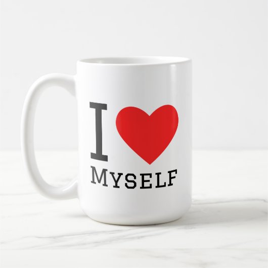I love myself square sticker koffiemok (Links)