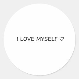 “I Love Myself” Stickers – Cute & Affordable!