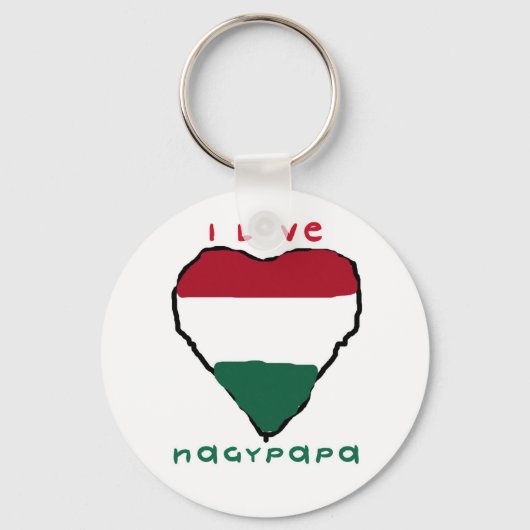 I Love Nagypapa Sleutelhanger (Voorkant)