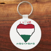 I Love Nagypapa Sleutelhanger (Voorkant)