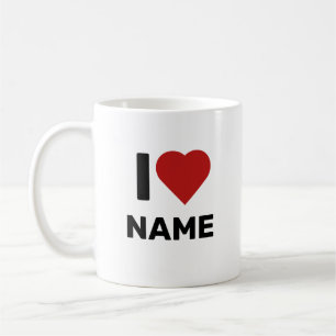 I Love Name Koffiemok