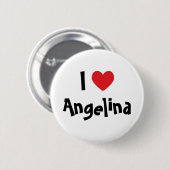 I Love Name Ronde Button 5,7 Cm (Voorkant /achterkant)